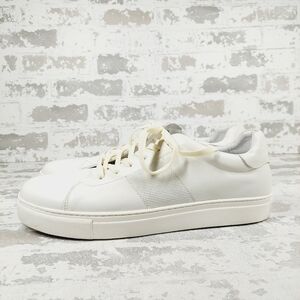 New Zanzara White Leather Lace up Low top Sneakers K76
